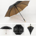 Sun Protection Windproof Golden UV Coating Custom Logo Golf Umbrella
